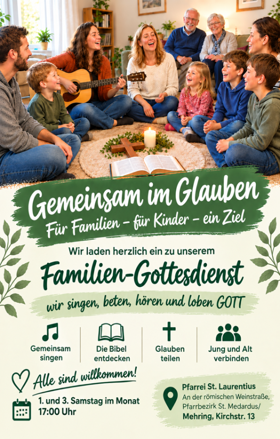 Plakat Familiengottesdienst
