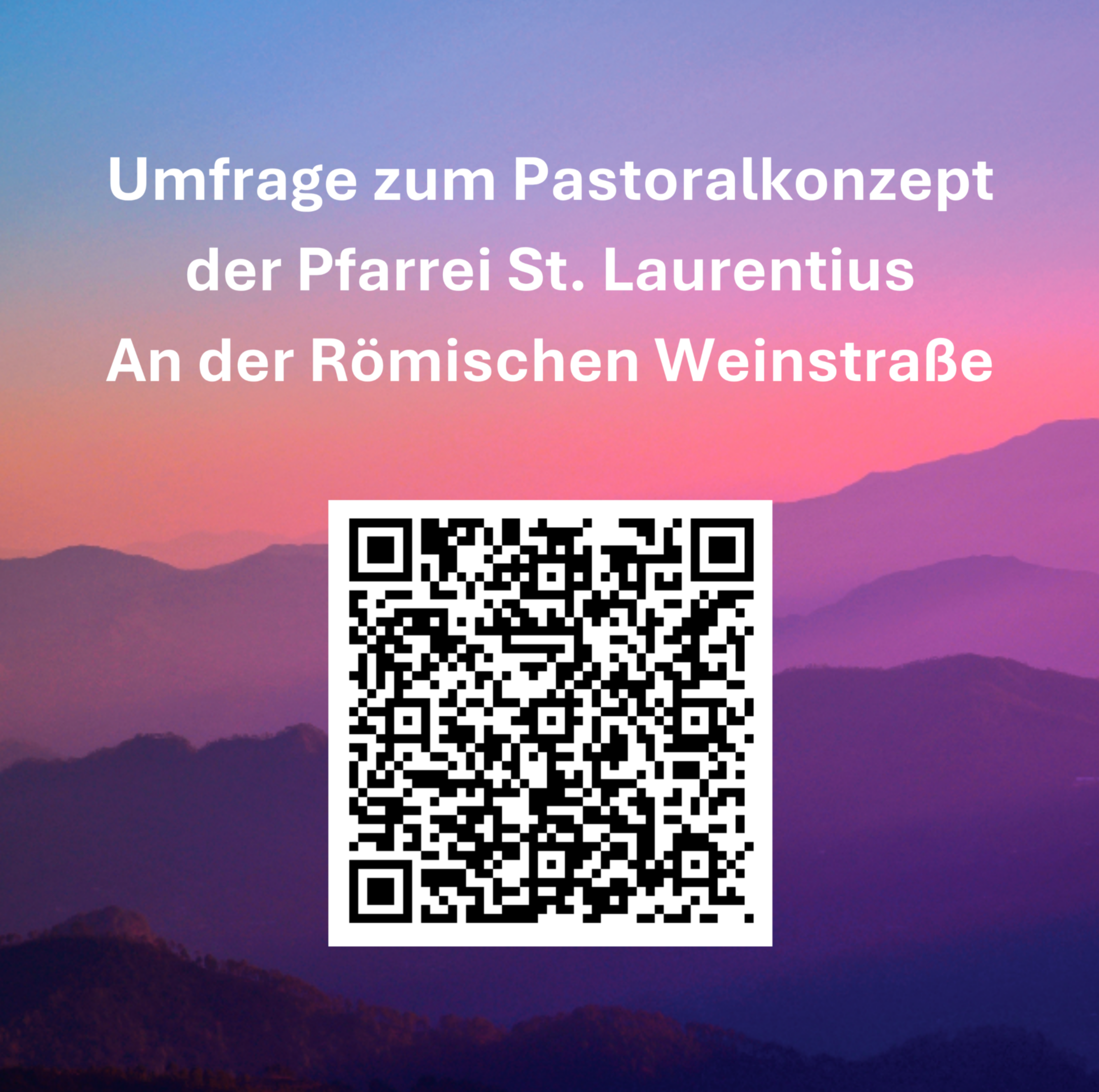 QR Code Umfrage zum Pastoralkonzept